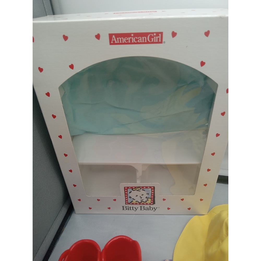 Retired 1999 American Girl BITTY BABY RAINY DAY SET Missing The Tiny Hat Wear Bo - Picture 5 of 16